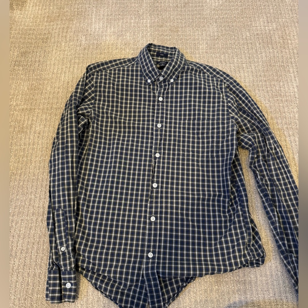 J.Crew Flex Washed Slim Fit Button Down Shirt - Medium